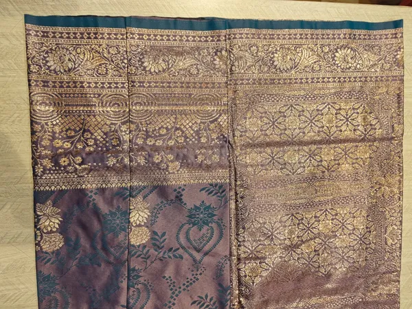 Purple_Banarasi_Satin_Brocade_Floral_Motif_Saree_For_Women