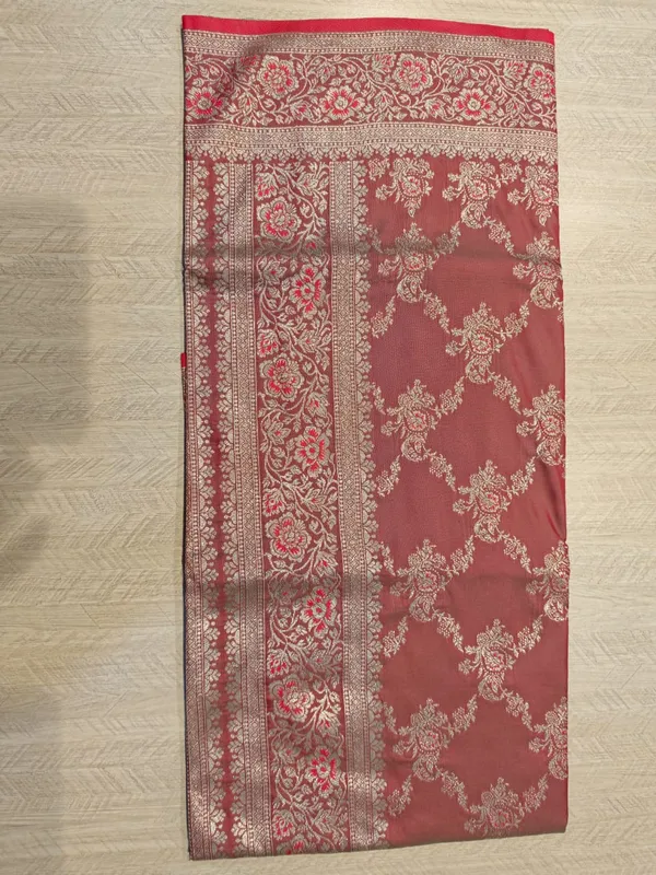 Light_Pink_Banarasi_Satin_Golden_Zari_Woven_Saree_For_Women