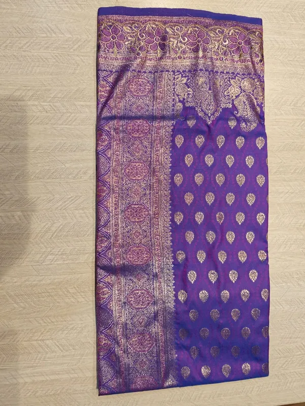 Purple_Banarasi_Satin_Gold_Zari_Woven_Saree_For_Women