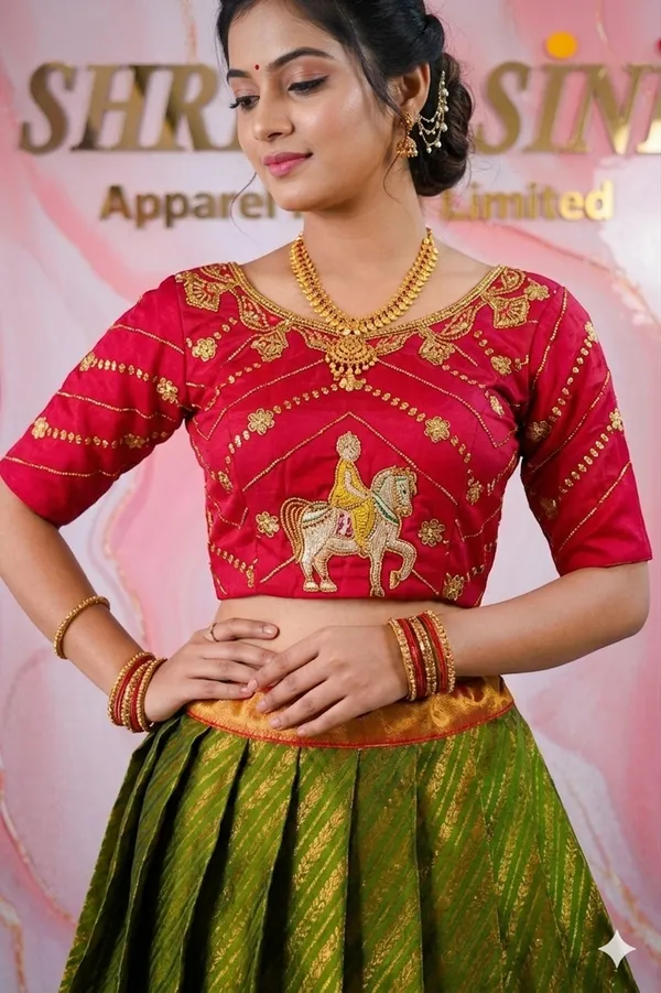 Red_Lichi_Silk_Zari_Motif_Lehenga_Choli_For_Girls