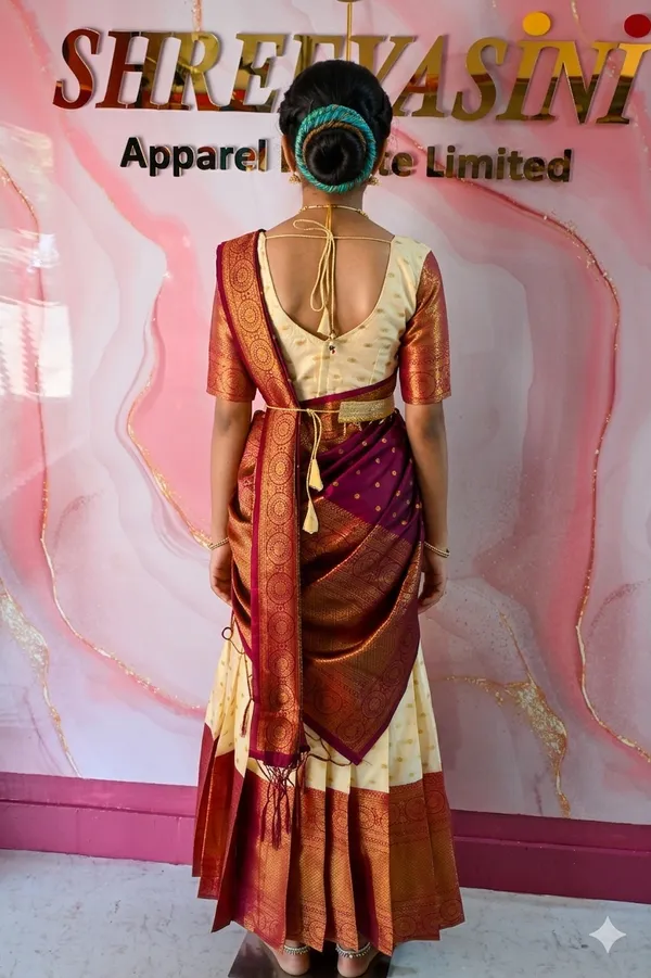 Maroon_White_Lichi_Silk_Zari_Border_Lehenga_Choli_For_Girls