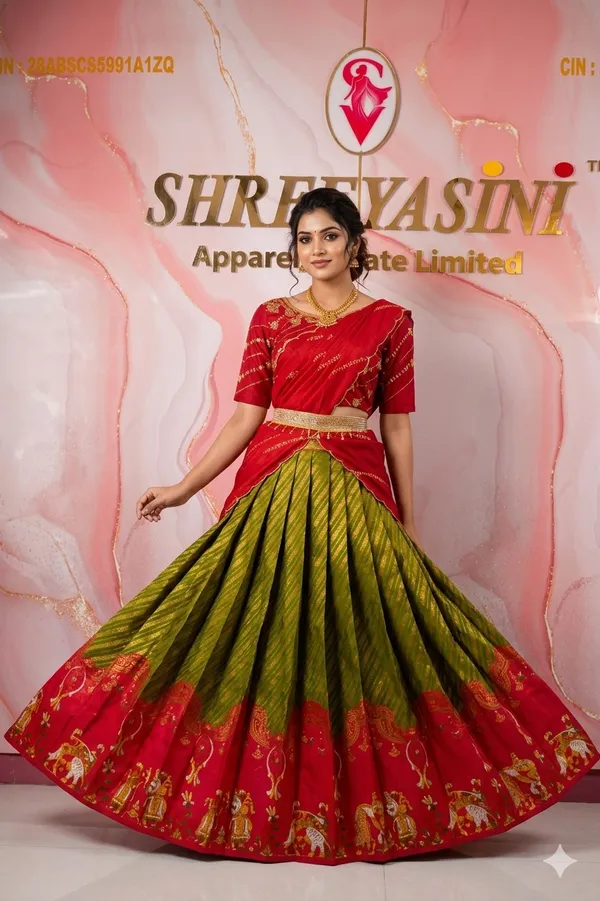Red_Lichi_Silk_Zari_Motif_Lehenga_Choli_For_Girls