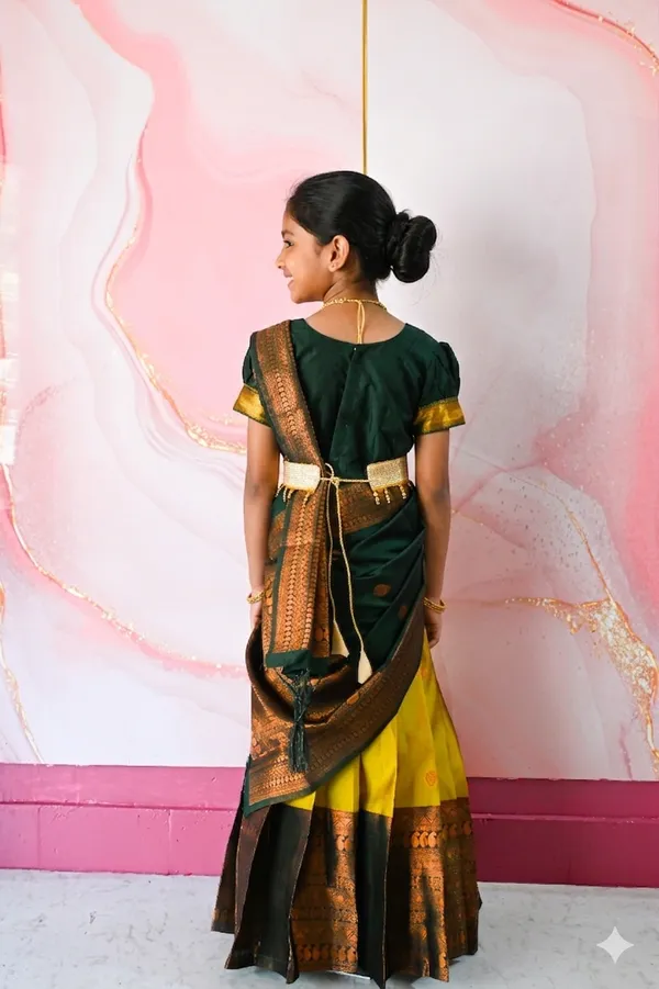Yellow_Green_Lichi_Silk_Flared_Traditional_Lehenga_Choli_For_Girls