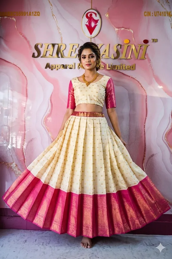 Maroon_White_Lichi_Silk_Zari_Brocade_Lehenga_Choli_For_Girls