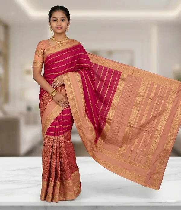 Red_Banarasi_Satin_Silk_Zari_Woven_Saree_For_Women