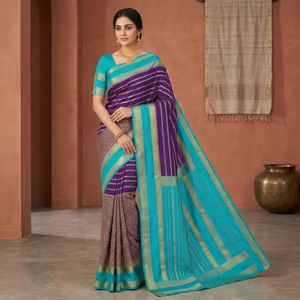 Blue_Art_Silk_Zari_Border_Woven_Saree_For_Women