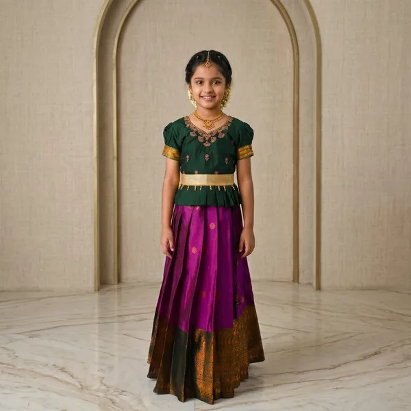 Pink_Lichi_Silk_Flared_Traditional_Lehenga_Choli_For_Girls