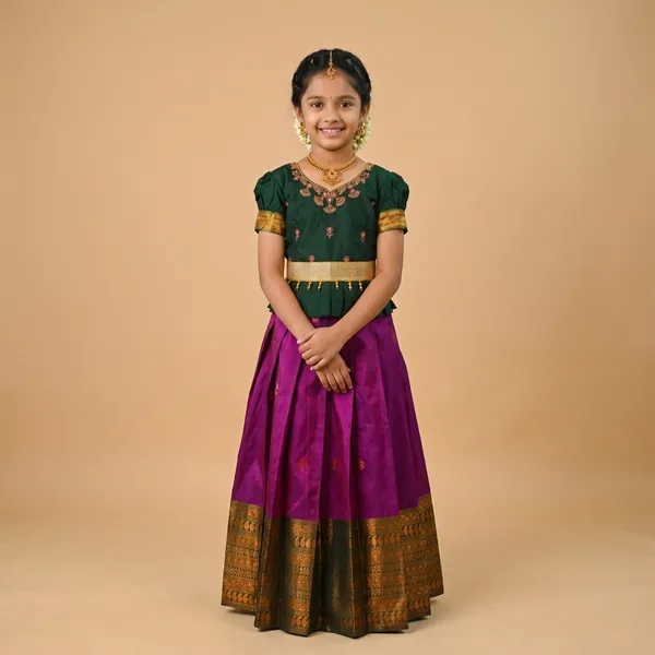 Pink_Lichi_Silk_Flared_Traditional_Lehenga_Choli_For_Girls