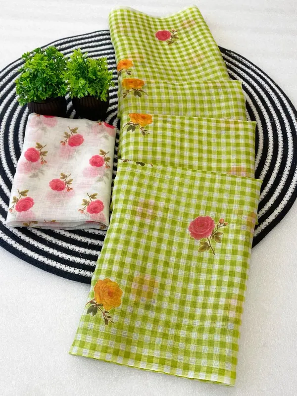 Green_White_Linen_Cotton_Digital_Print_Saree_For_Women