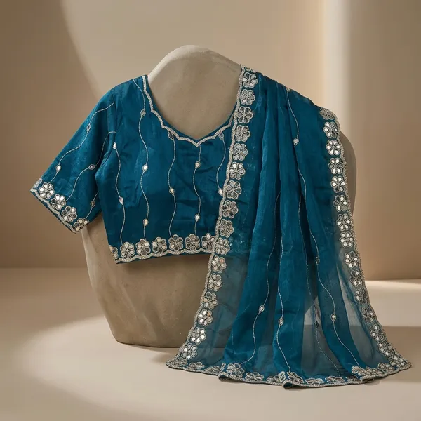 Blue_Burberry_Silk_Embroidered_Mirror_Work_Saree_For_Women