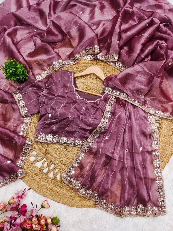 Pink_Burberry_Silk_Embroidered_Mirror_Work_Saree_For_Women