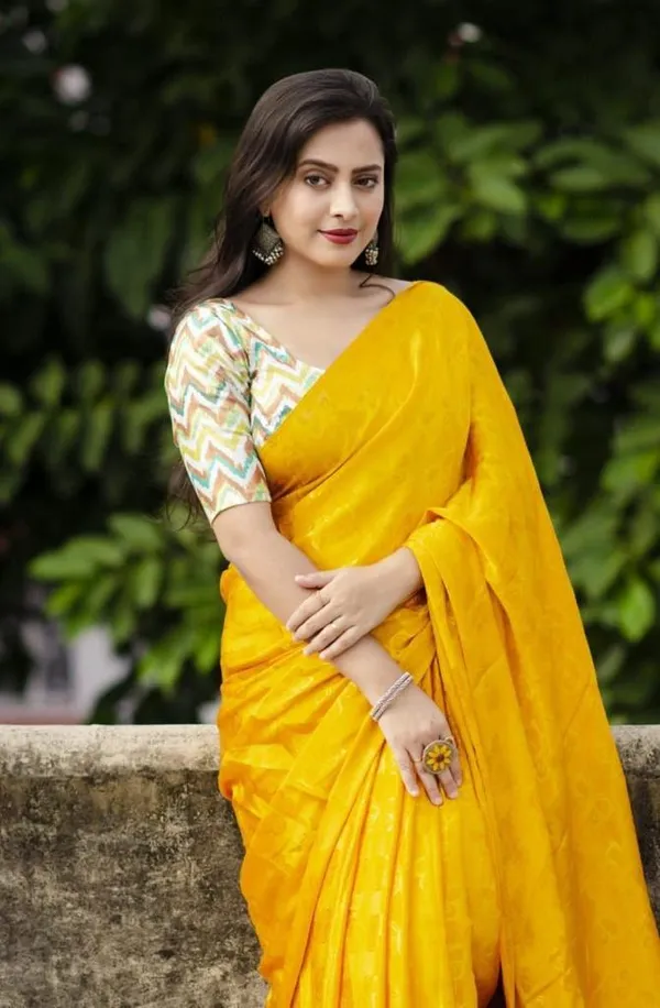 Yellow_Turkey_Silk_Woven_Butterfly_Saree_For_Women