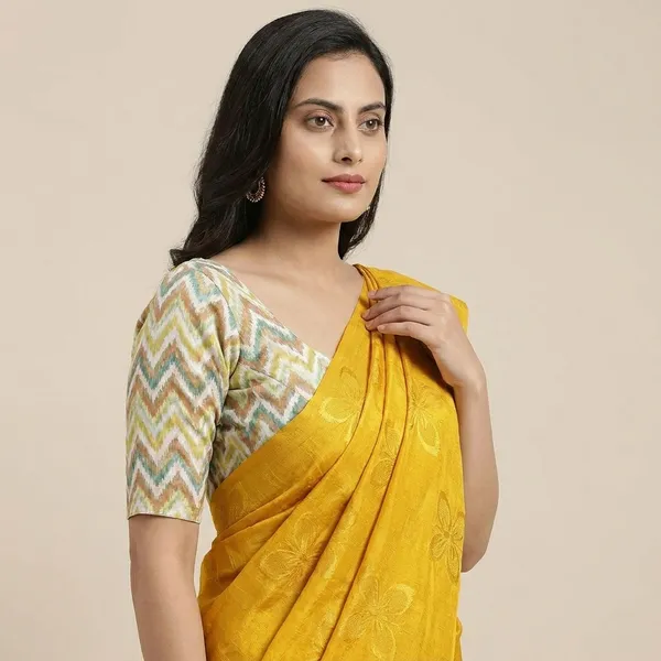 Yellow_Turkey_Silk_Woven_Butterfly_Saree_For_Women