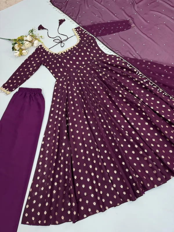 Riyvaa_Mirror_Work_Chanderi_Jacquard_Gown_Set_–_Festive_Edition