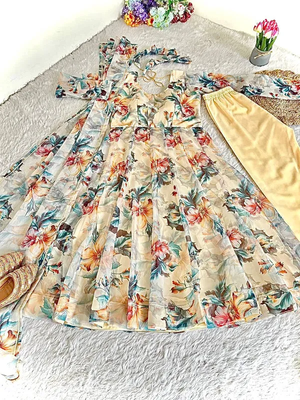 Riyvaa_Organza_Silk_Anarkali_Gown_Set_With_Dupatta_And_Pant