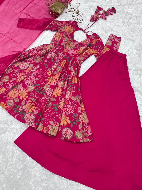 Riyvaa_Roman_Silk_Chanderi_Kediya_Kurta_Set_with_Palazzo_&_Organza_Dupatta