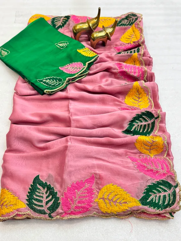 Pink_Green_Rangoli_Silk_Zari_Embroidered_Cutwork_Saree_For_Women