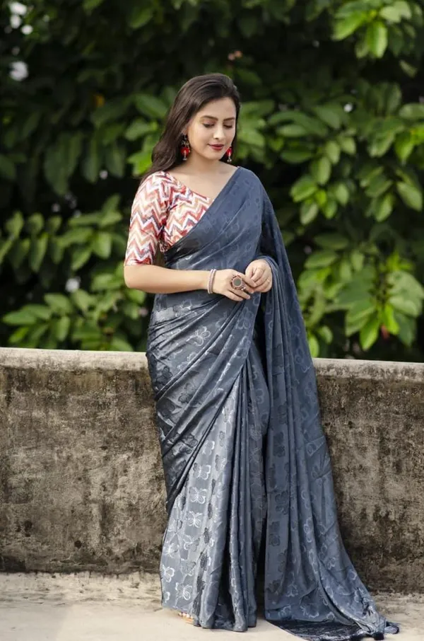 Blue_Turkey_Silk_Woven_Butterfly_Saree_For_Women