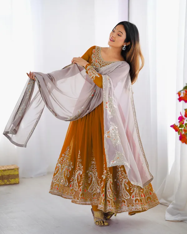 Orange_White_Georgette_Embroidered_Anarkali_Suit_For_Women