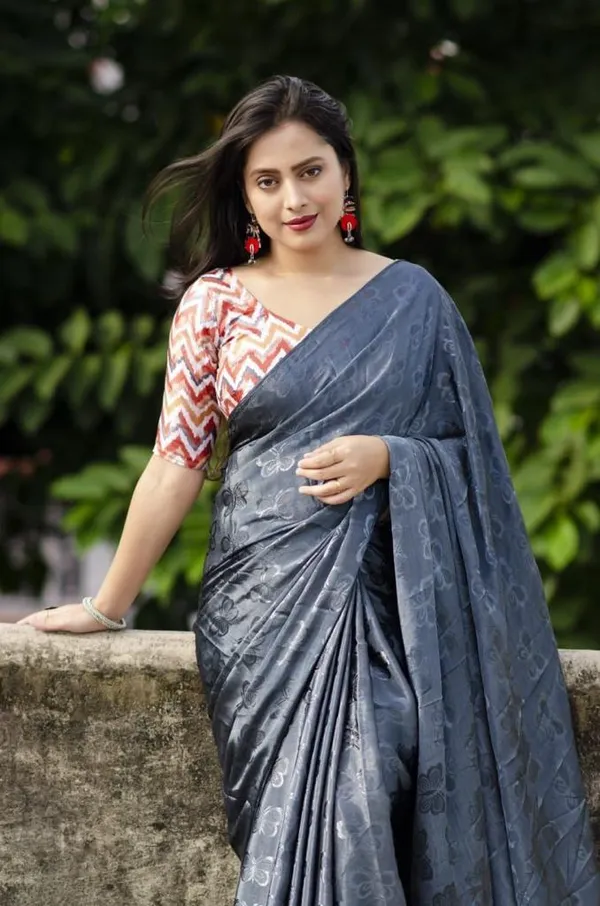 Blue_Turkey_Silk_Woven_Butterfly_Saree_For_Women
