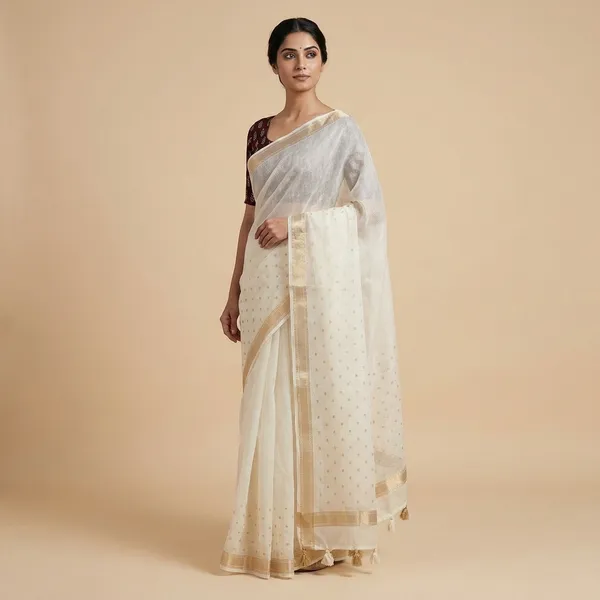 Black_Kota_Zari_Woven_Ajrakh_Style_Saree_For_Women