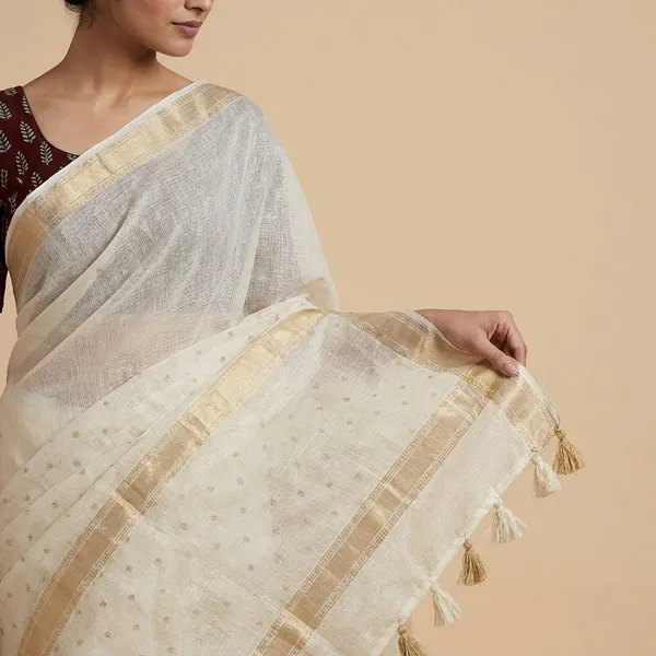 Black_Kota_Zari_Woven_Ajrakh_Style_Saree_For_Women