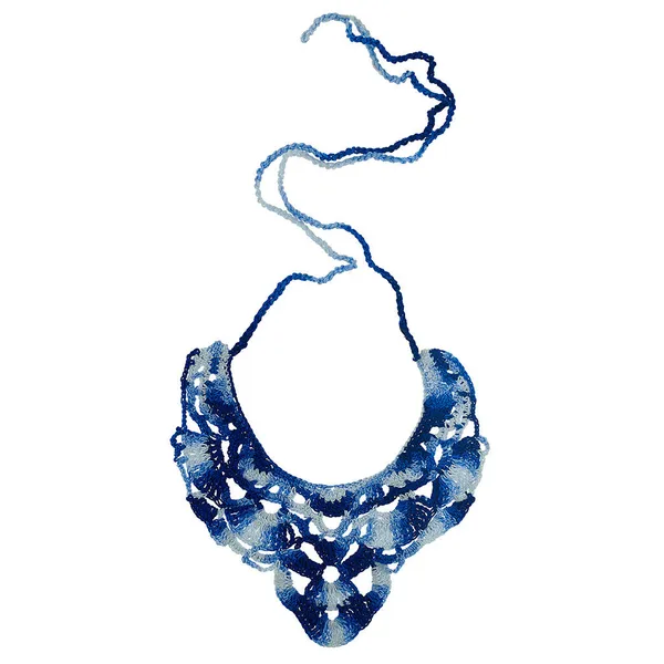 Blue_Crochet_Wool_Multishade_Necklace_For_Women