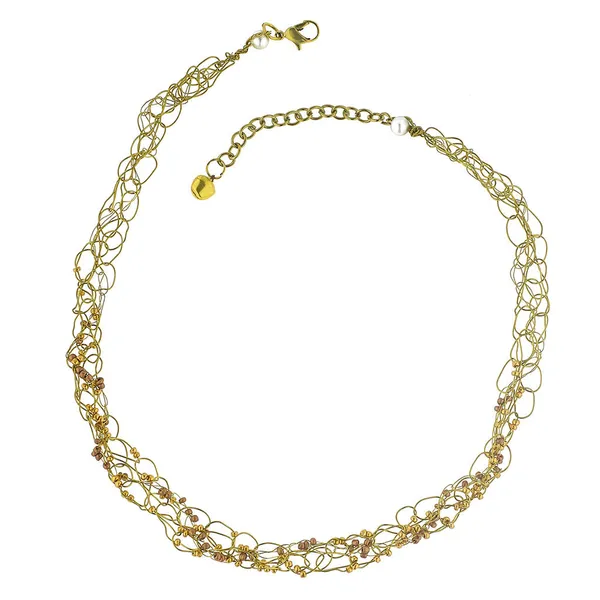 Golden_Alloy_Crochet_Wire_Seed_Bead_Necklace_For_Women