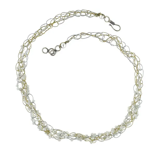 White_Alloy_Crochet_Wire_Necklace_For_Women