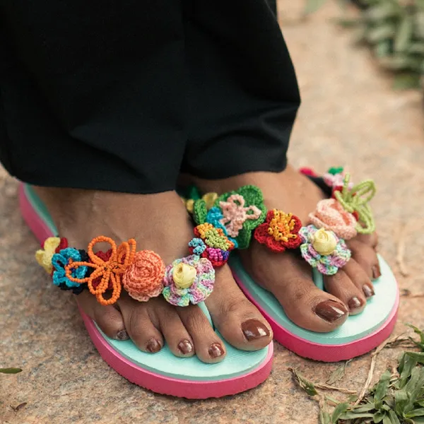 Aqua_Crochet_Bead_Flower_Flip_Flops_For_Women
