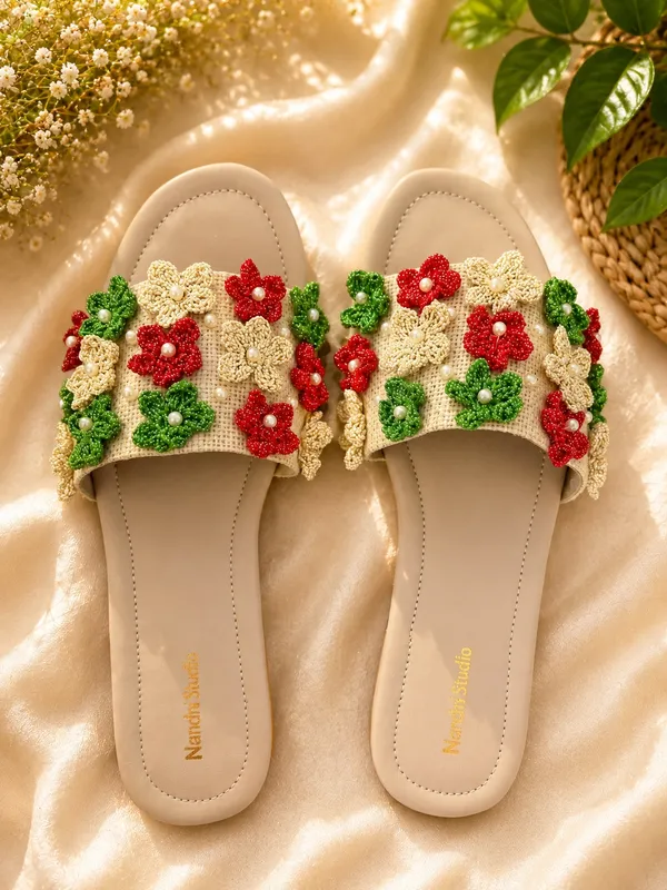 Women’s_Crochet_Flowers_Open_Toe_Slides