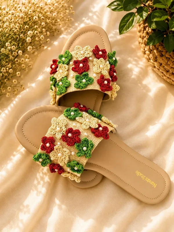 Women’s_Crochet_Flowers_Open_Toe_Slides