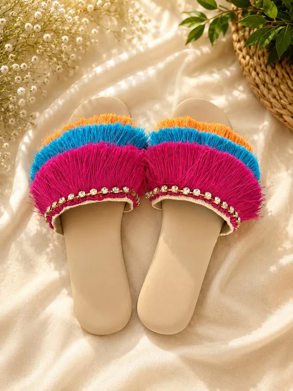 Women’s_Fringed_Embellished_Open_Toe_Slides
