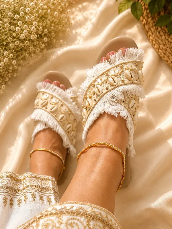 Women’s_Pearl_&_Cowrie_Shell_Embellished_Open_Toe_Criss_Cross_Slides