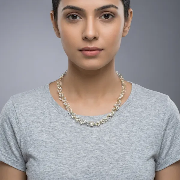 White_Alloy_Crochet_Wire_Necklace_For_Women