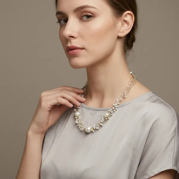 White_Alloy_Crochet_Wire_Necklace_For_Women