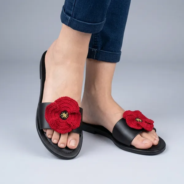 Black_Synthetic_Slip_On_Crochet_Poppy_Flats_For_Women