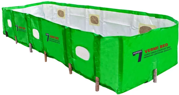 350Gsm_Vermicompost_Maker_Bed(8X4X2_Ft)-100%_Virgin_Polyethylene_Fabric_Grow_Bag