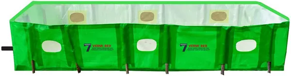 450Gsm_Vermicompost_Maker_Bed(12_X_4_X_2_Ft)-100%Virgin_Polyethylene_Fabric_Grow_Bag