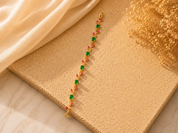 Auraa_Rosé_Vine_Tulip_Bracelet