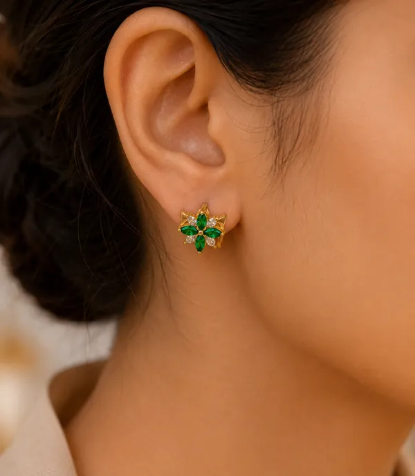 Emerald_Petal_Earrings