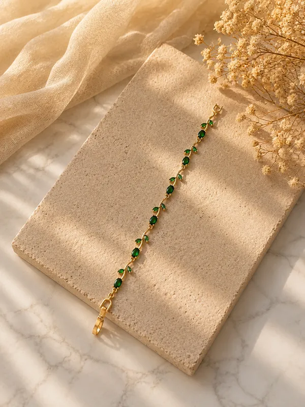 Auraa_Emerald_Green_Tulip_Bracelet