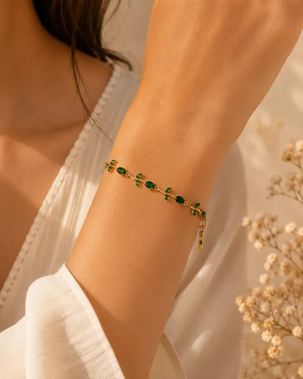 Auraa_Emerald_Green_Tulip_Bracelet