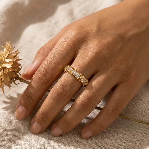Diamond_Wave_Ring_18k_Gold_Plated
