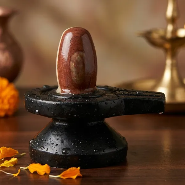 Narmada_Stone_Pooja_Multicolor_Mahadev_Shivling_Showpiece