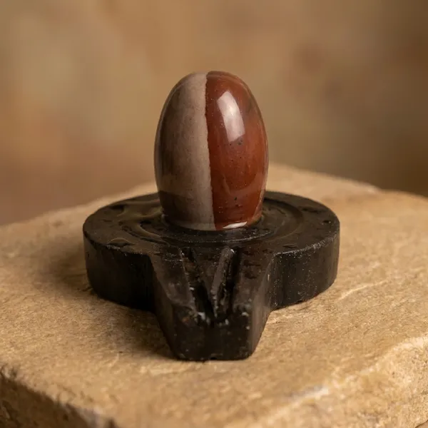 Narmada_Stone_Pooja_Multicolor_Mahadev_Shivling_Showpiece