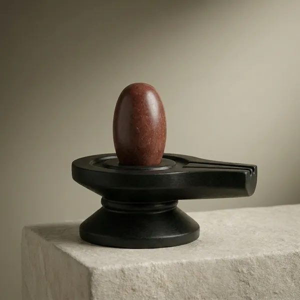 Narmada_Stone_Pooja_Brown_&_Black_Narmadeshwar_Shivling