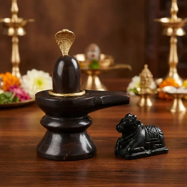 Narmada_Stone_Spiritual_Black_&_Gold_Mahadev_Shivling_Showpiece