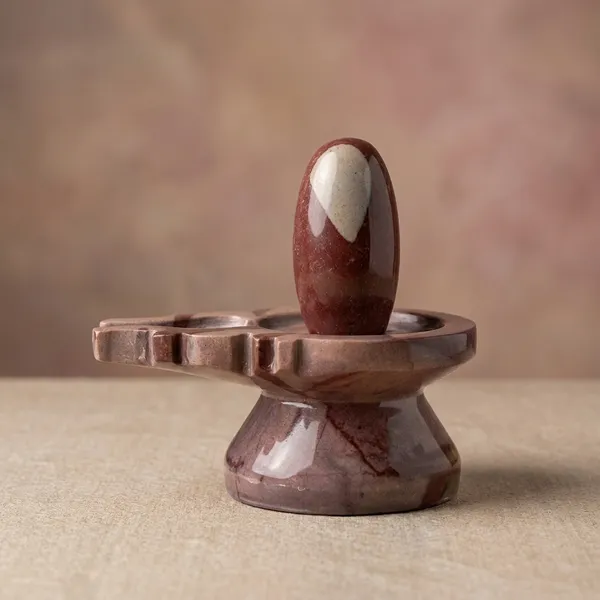 Narmada_Stone_Pooja_Multicolor_Ardhnareshwar_Shivling