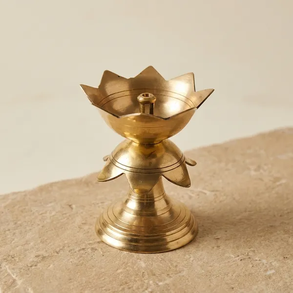 Narmada_Stone_Pooja_Golden_Jyoti_Deepak